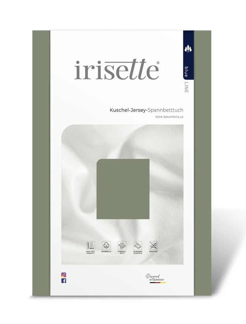 Irisette Kuschel-Jersey Laken Vesuv 100x200cm