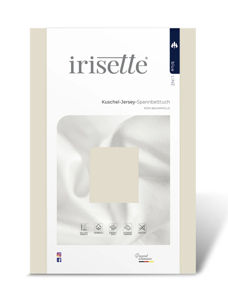 Irisette Kuschel-Jersey Laken Vesuv 100x200cm