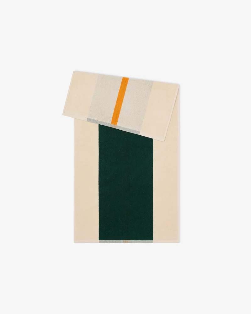 Handdoek Dark Green Orange