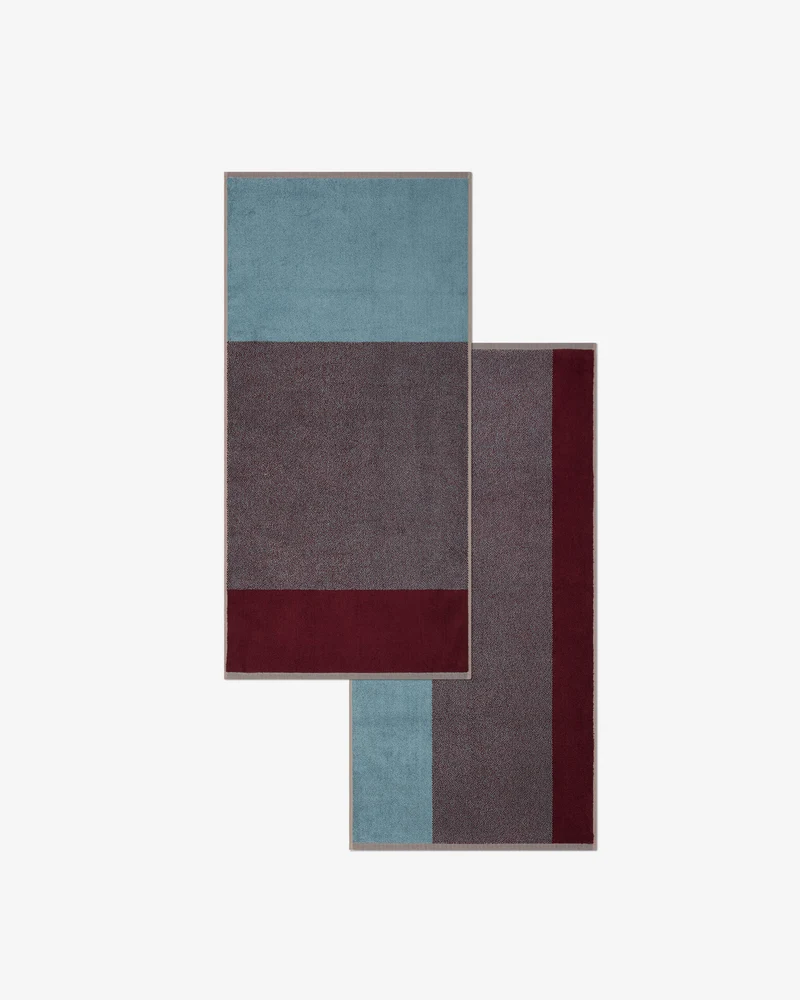 Handdoeken Set Blend Sky Blue Bordeaux (2 st.)