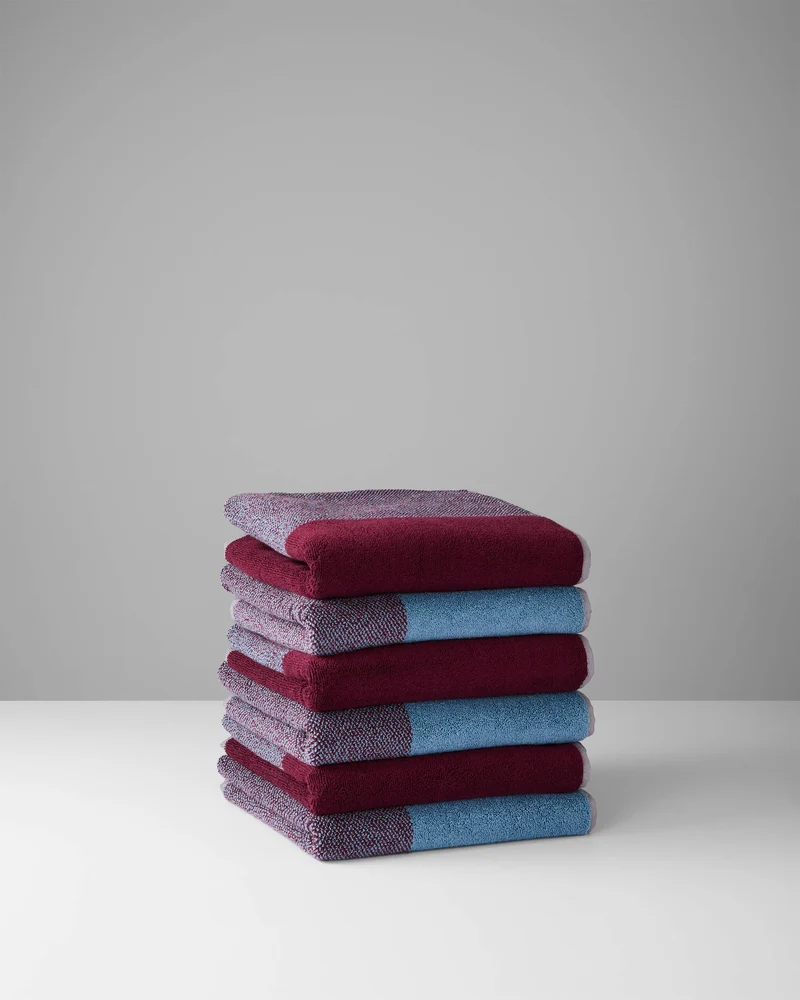 Handdoeken Set Blend Sky Blue Bordeaux (2 st.)