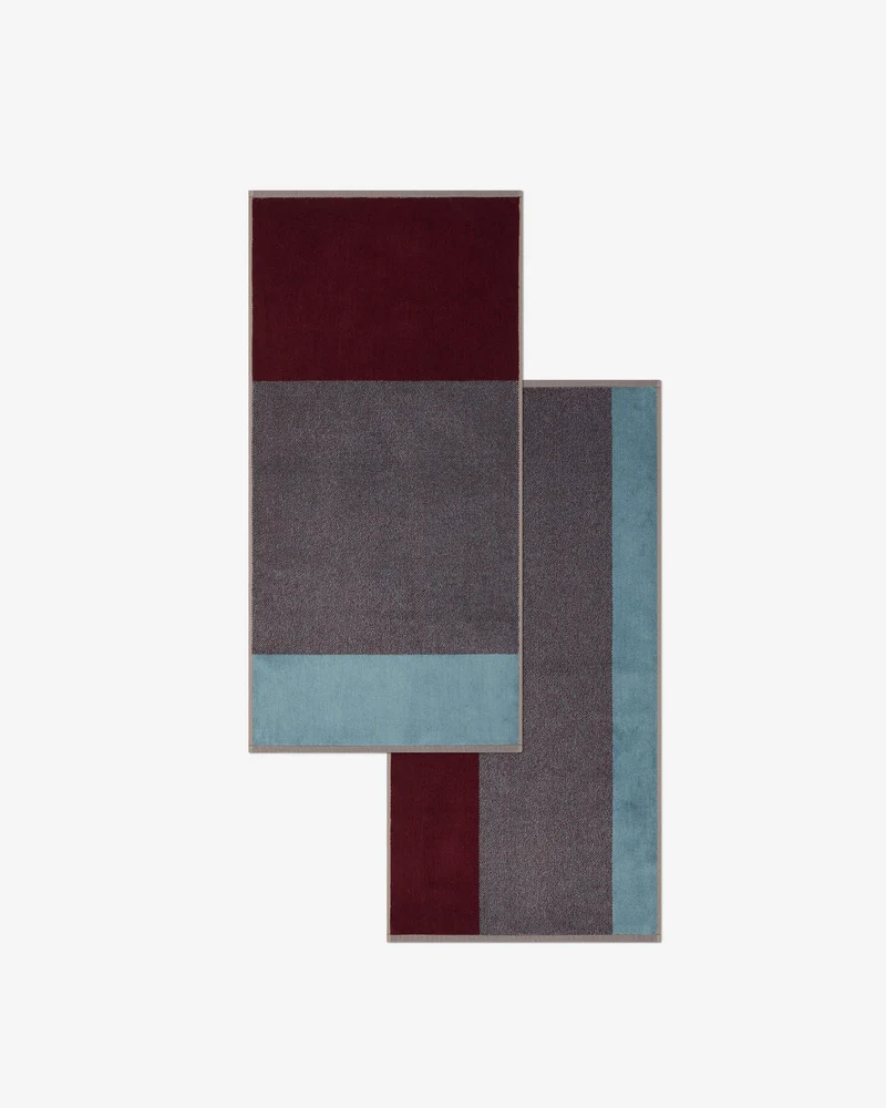 Handdoeken Set Blend Sky Blue Bordeaux (2 st.)