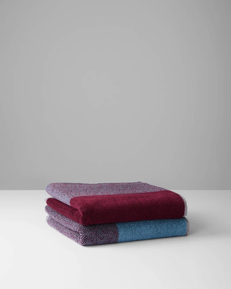 Handdoeken Set Blend Sky Blue Bordeaux (2 st.)