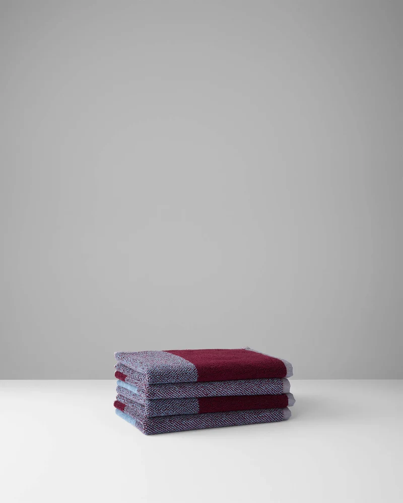 Gastendoekjes Set Blend Sky Blue Bordeaux (2 st.)