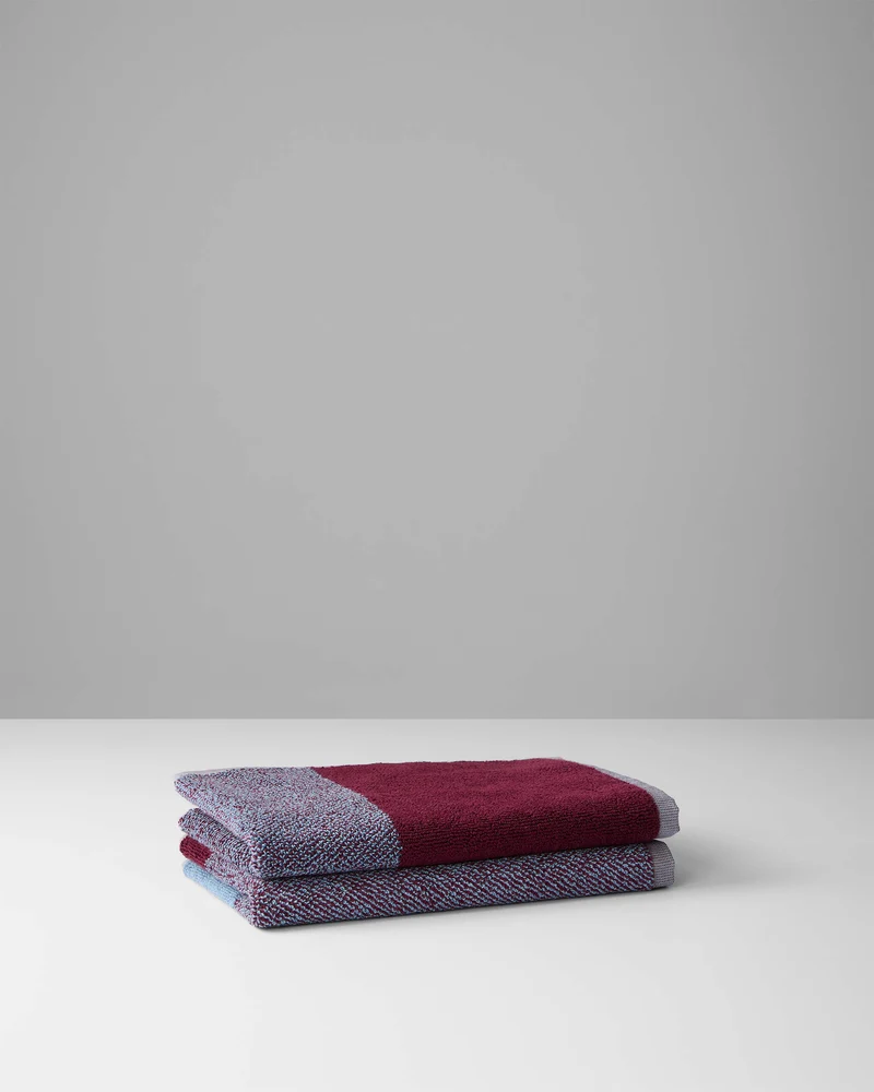 Gastendoekjes Set Blend Sky Blue Bordeaux (2 st.)