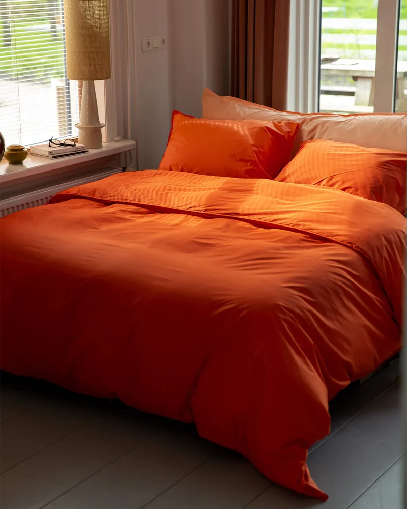Bettwäsche-Set Baumwolle Poppy Orange