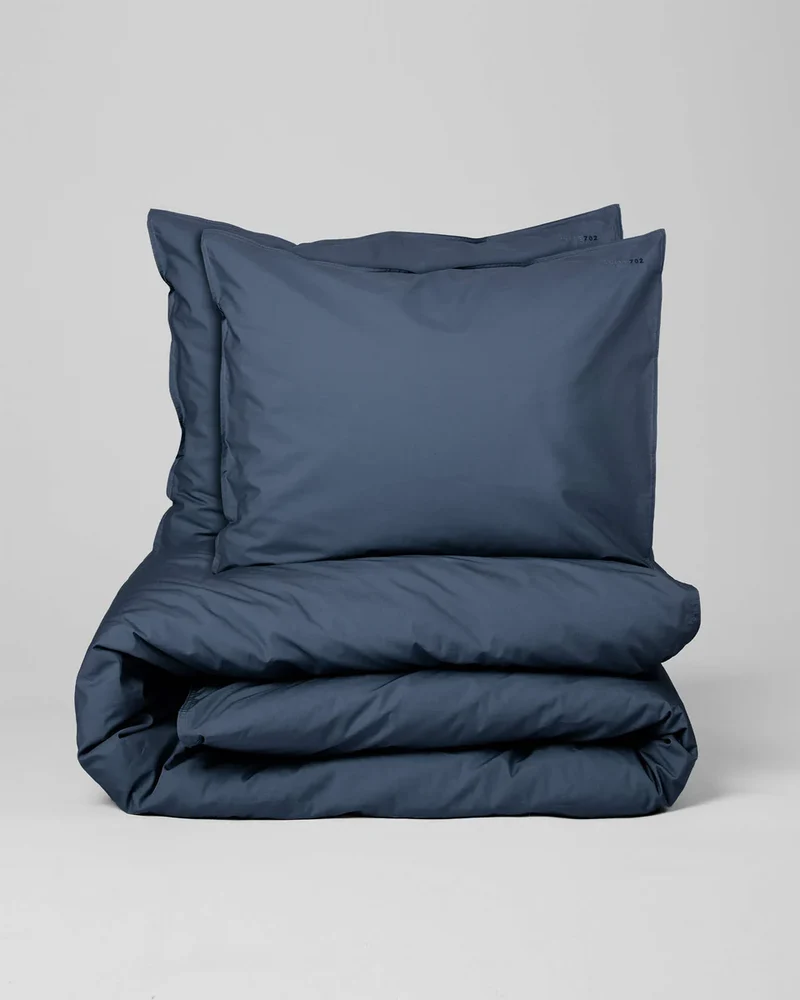 Bettwäsche-Set Baumwolle Navy Blue