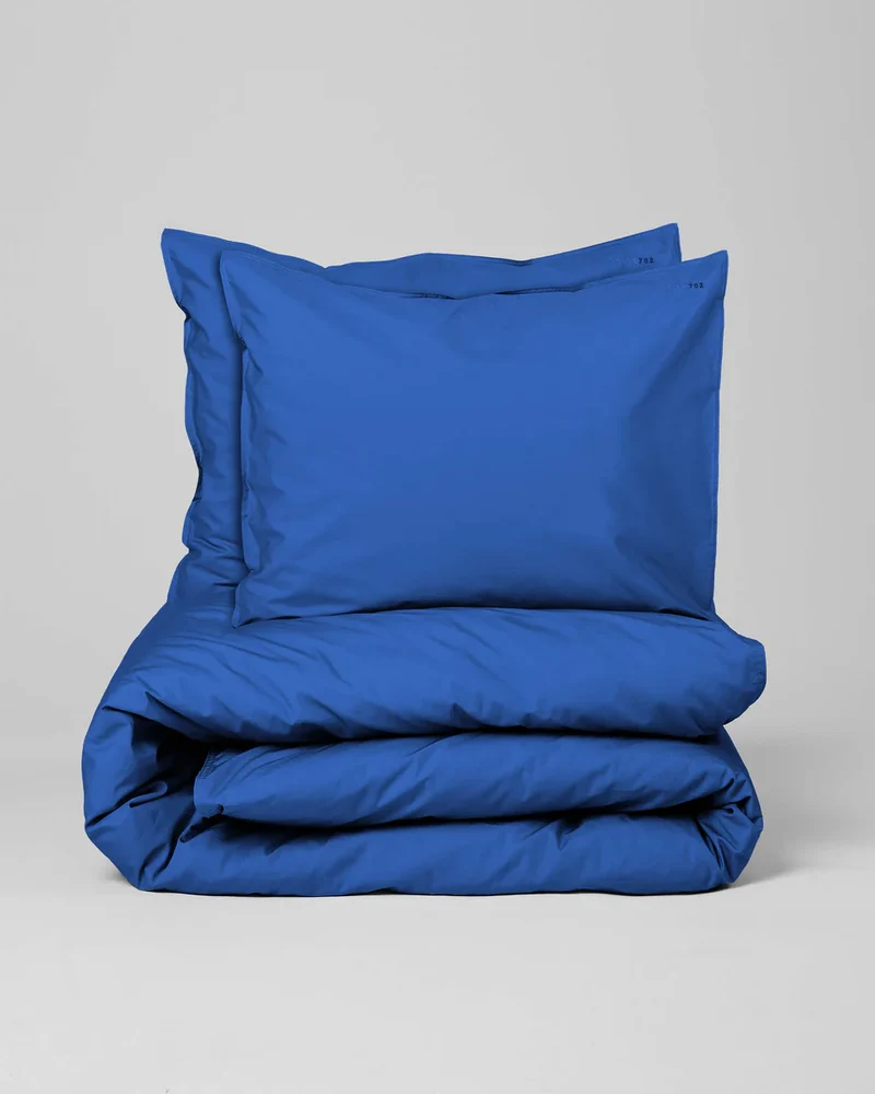 Bettwäsche-Set Baumwolle Cobalt Blue