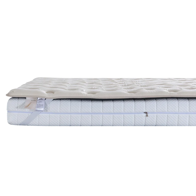 Surmatelas latex et mémoire de forme, enveloppe Bamboo - Collection Latex