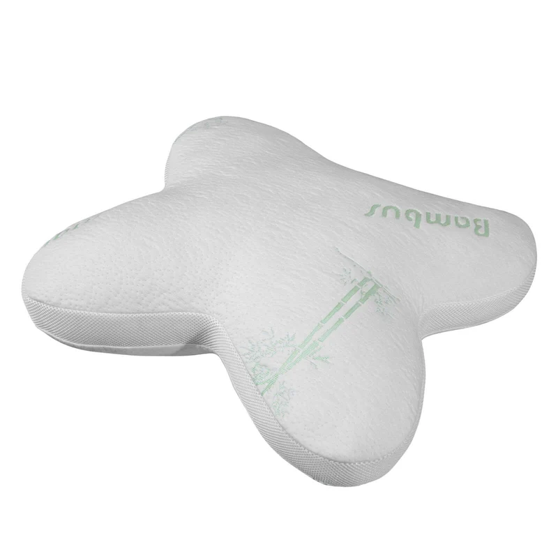 Oreiller papillon ergonomique, microfibre, déhoussable - Collection Papillon