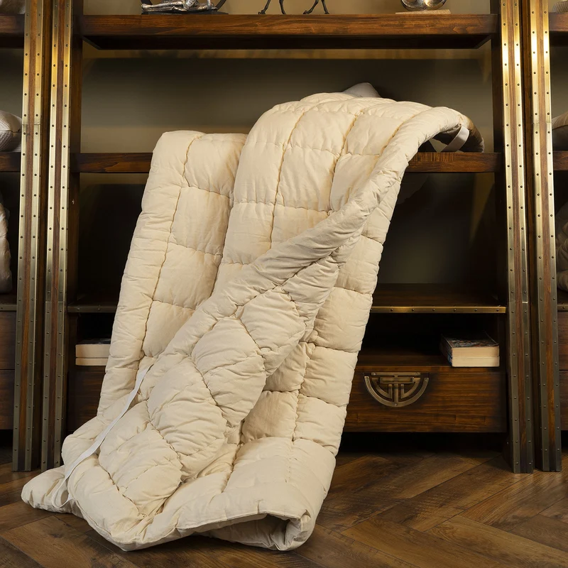 Surmatelas laine Mérinos 100% biologique, bonnet élastique - Collection Fjord