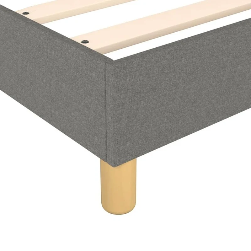 Pack lit, sommier tissu Eva gris clair, matelas bio - Collection Luxury