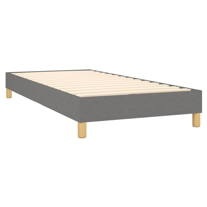 Pack lit, sommier tissu Eva gris clair, matelas bio - Collection Luxury