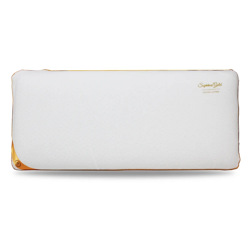 Traversin mémoire de forme, soutien cervical, déhoussable - Collection Gold