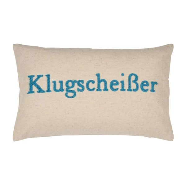 Pad Kissenhülle Klugscheißer 30x50cm
