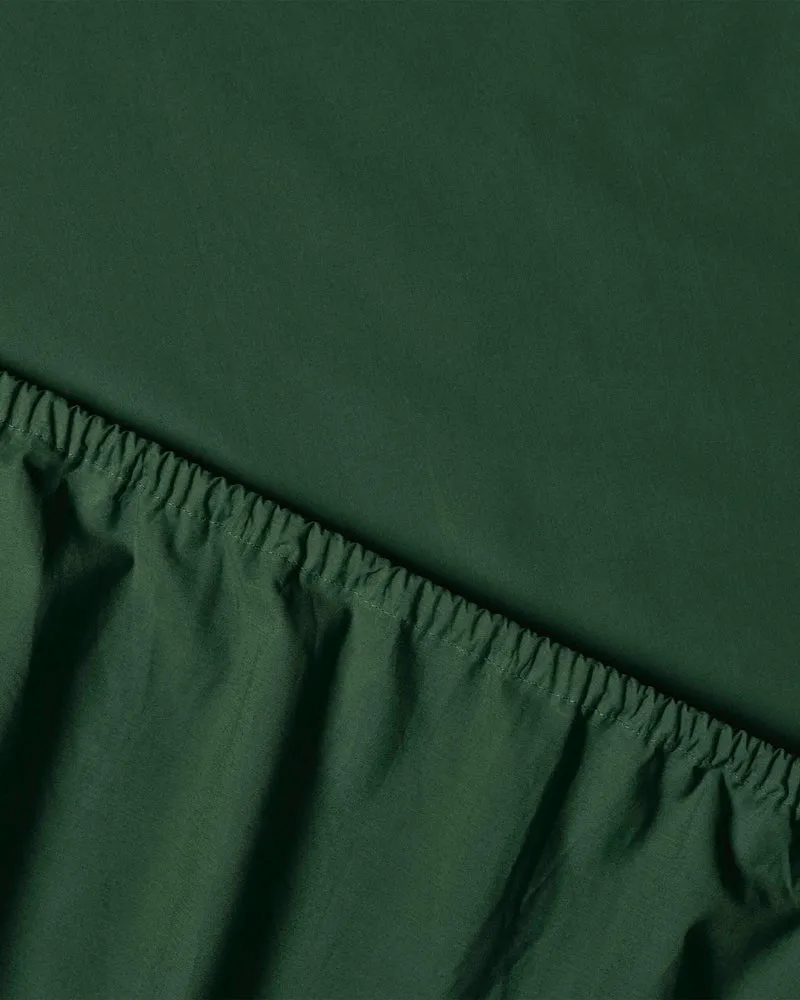 Hoeslaken Katoen Forest Green