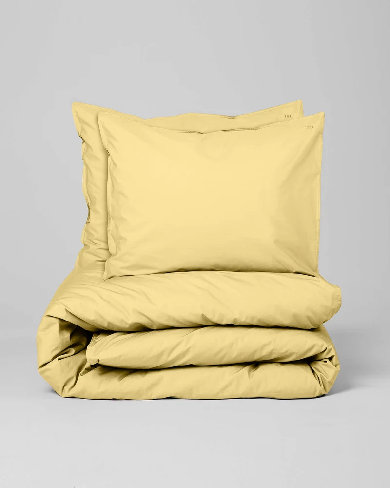 Housse De Couette Set Coton Butter Yellow
