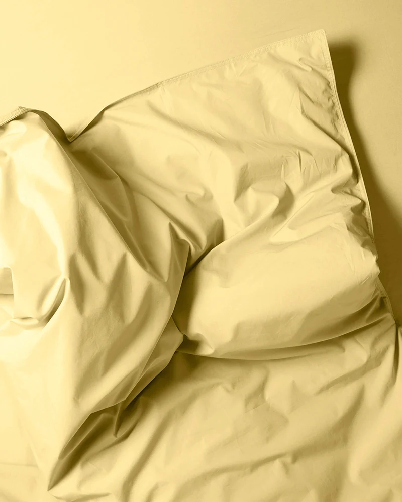 Housse De Couette Set Coton Butter Yellow