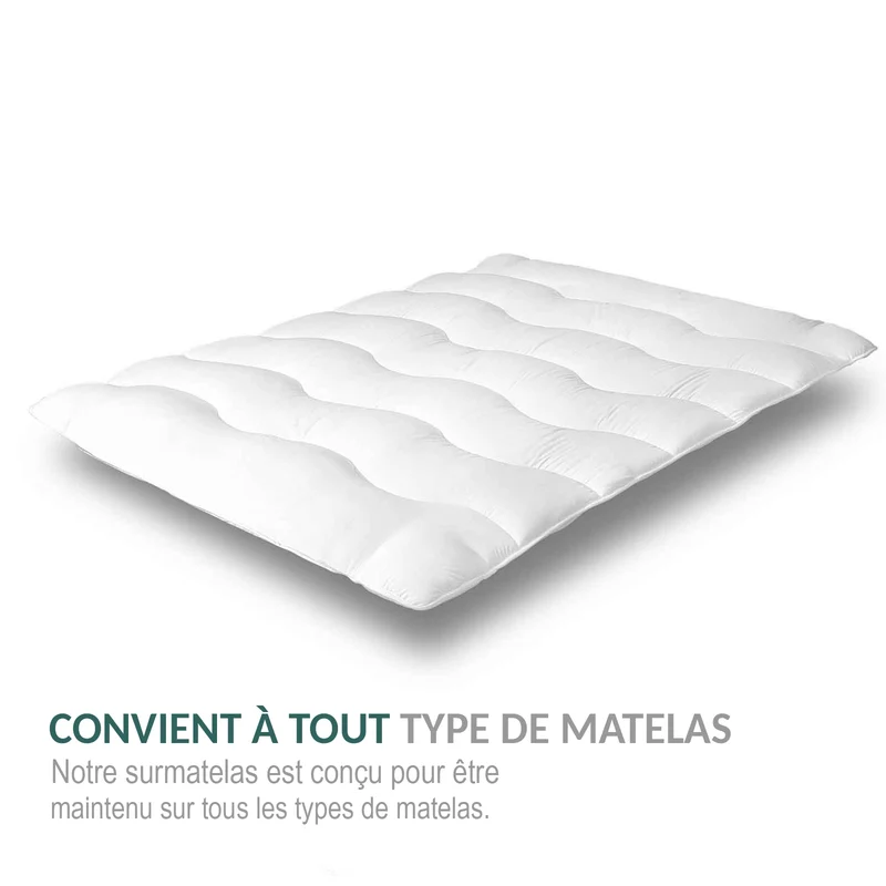 Surmatelas Nuage : microfibre et protège matelas