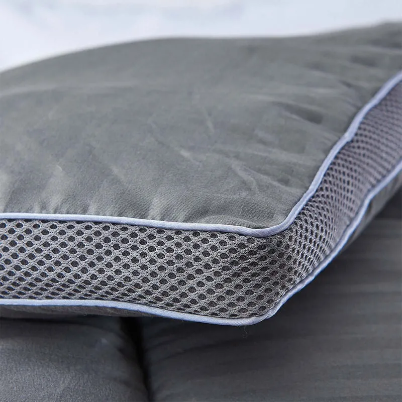 Couette 4 saisons tempérée, aération optimisée - Collection Luxe Grise