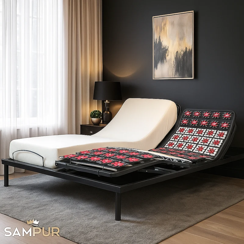 Sommier électrique orthopédique à plots, encastrable - Collection Technoflex