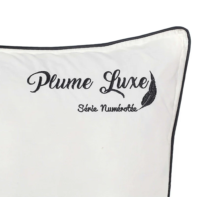 Oreiller plume de canard, coutil coton, ergonomique - Collection Luxe
