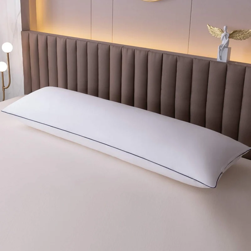 Traversin ergonomique, plumes de canard, tissu coton - Collection Luxe