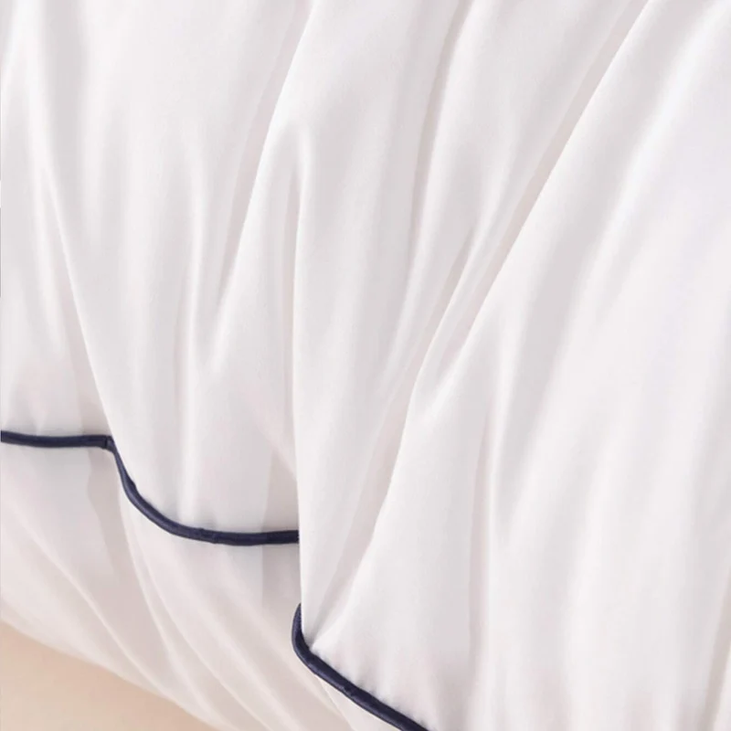 Traversin ergonomique, plumes de canard, tissu coton - Collection Luxe