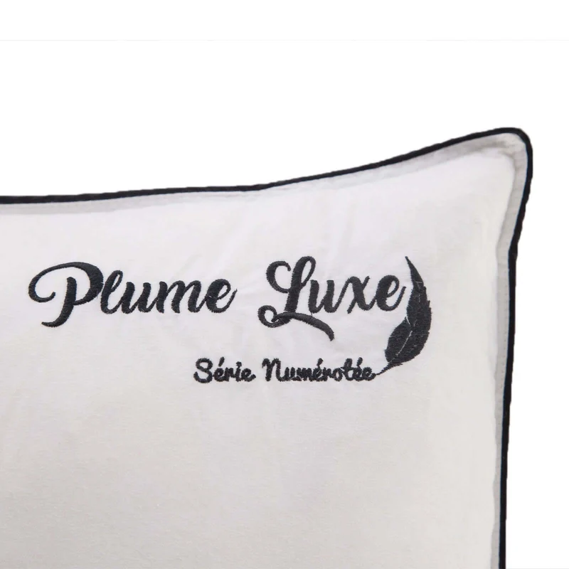 Traversin ergonomique, plumes de canard, tissu coton - Collection Luxe