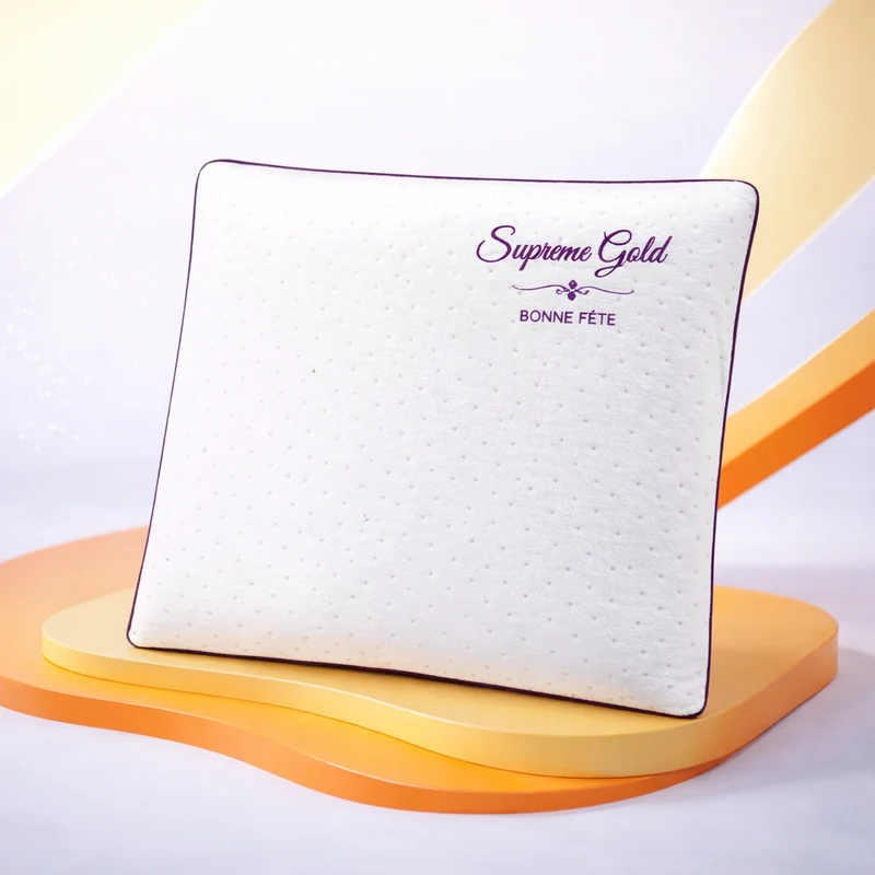 Oreiller mémoire de forme, ergonomique, déhoussable - Collection Bonne Fête
