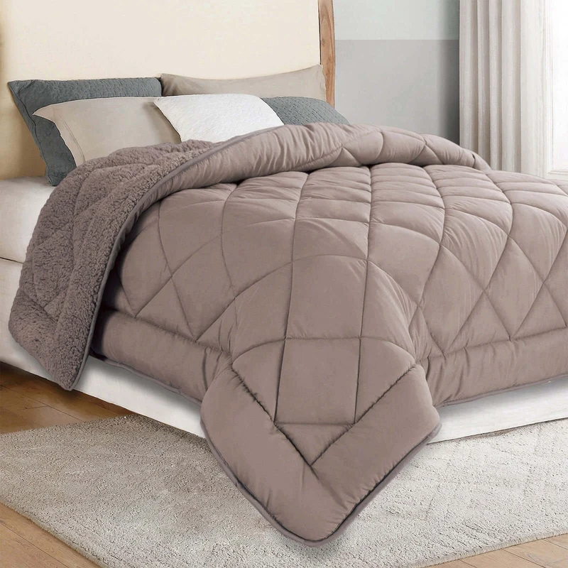 Couette réversible laine, été et hiver - Collection Sherpa