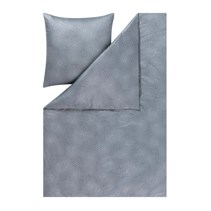 Estella Mako-Satin Bettwäsche Pippa graphit