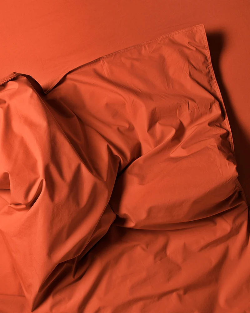 Beddengoed Set Katoen Poppy Orange