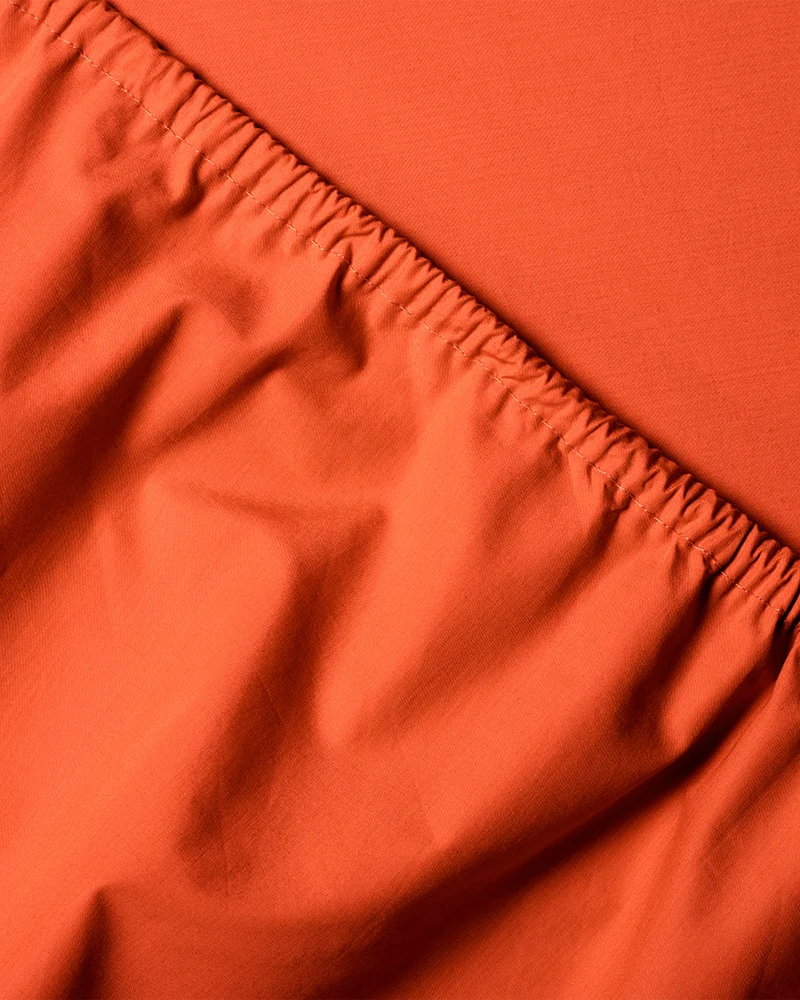 Hoeslaken Katoen Poppy Orange