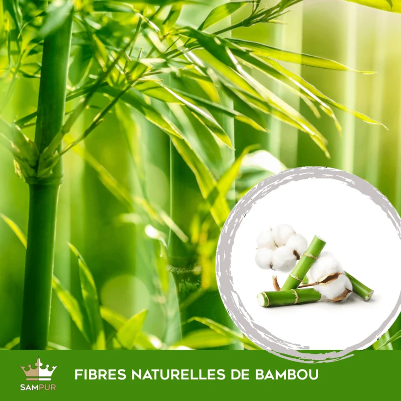 Surmatelas mémoire de forme, confort 7 zones - Collection Natura Bamboo