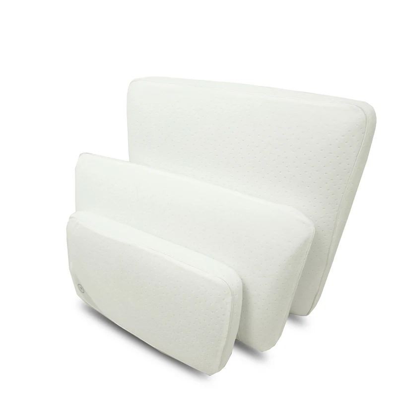 Oreiller mémoire de forme, microperforé, déhoussable - Collection Fantasia Blanc