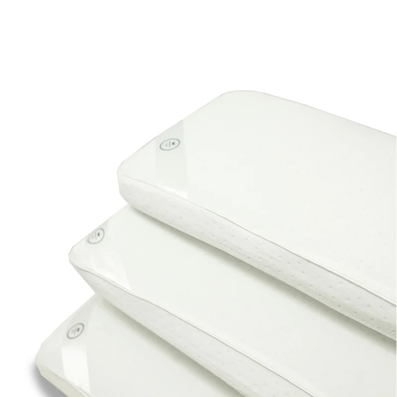 Oreiller mémoire de forme, microperforé, déhoussable - Collection Fantasia Blanc