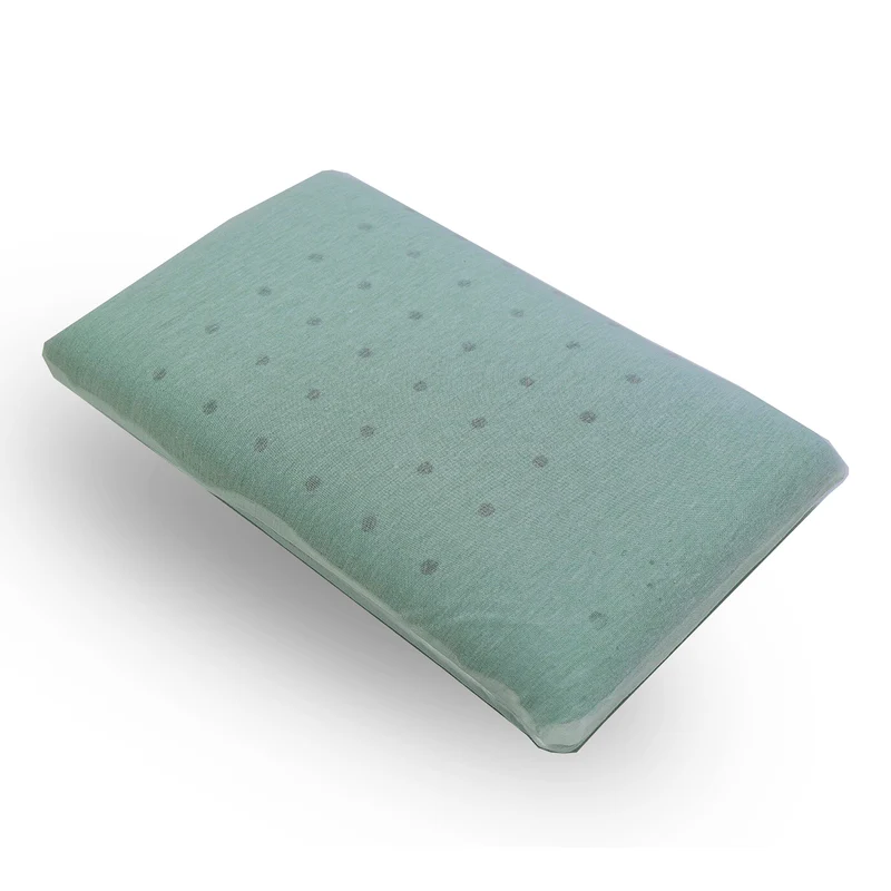Oreiller mémoire de forme, microperforé, déhoussable - Collection Fantasia Vert