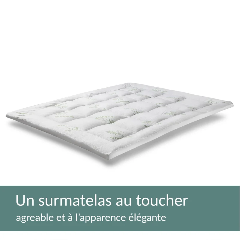 Surmatelas bambou microfibre - Collection Bamboo