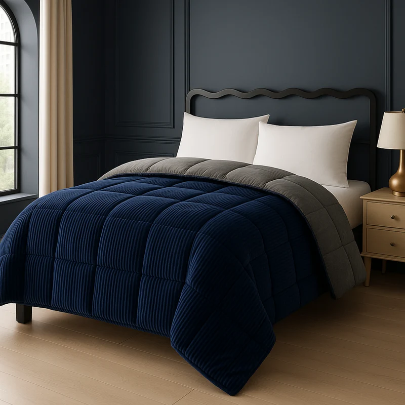 Couette haut de gamme grand froid, réversible - Collection Coton Club
