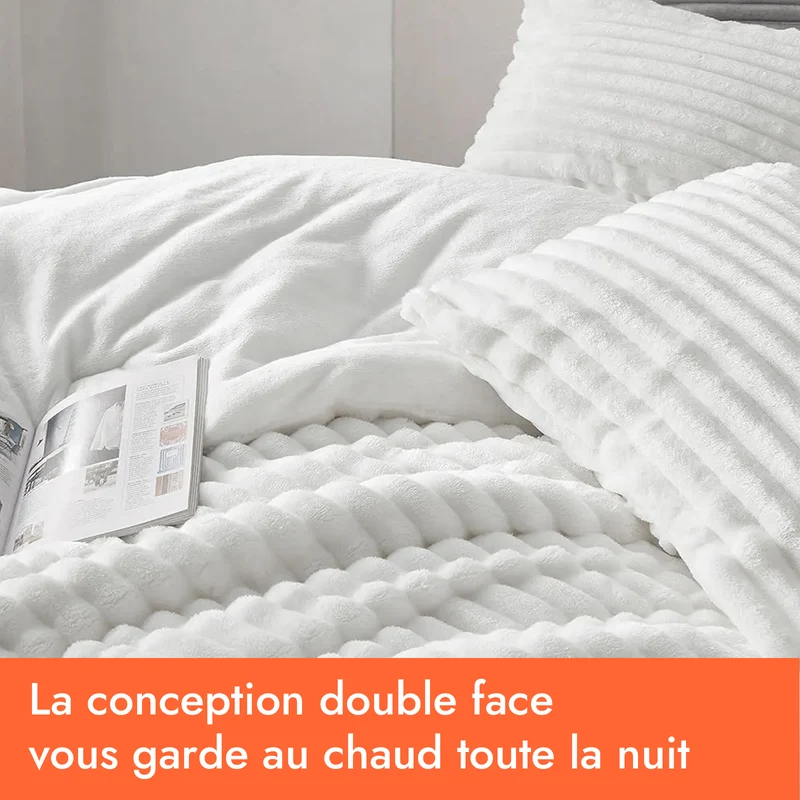 Couette haut de gamme grand froid, réversible - Collection Coton Club