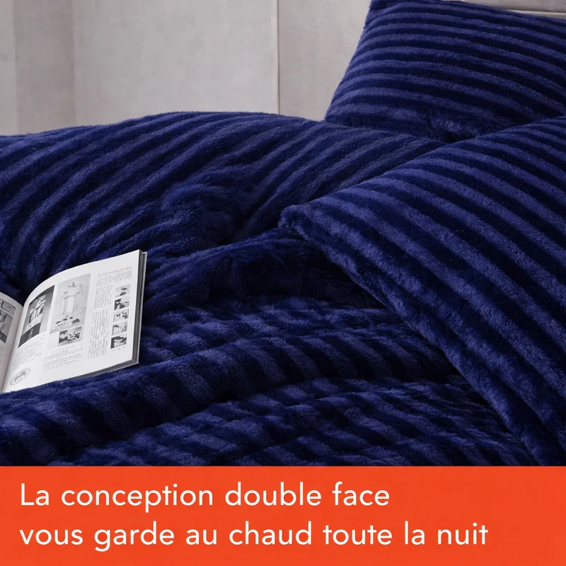 Couette haut de gamme grand froid, réversible - Collection Coton Club