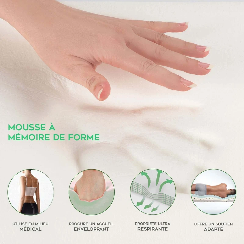 Pack lit électrique orthopédique, tissu gris clair, matelas inclus - Collection Technoflex