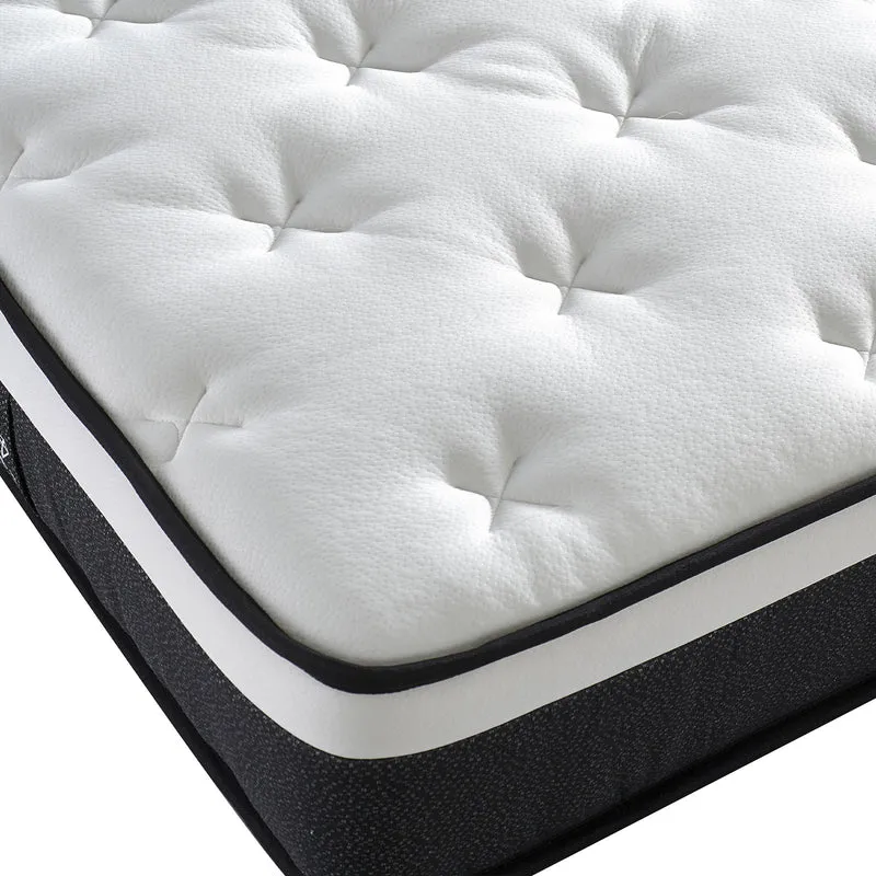 Matelas mémoire de forme et ressorts ensachés 3 zones - Collection Black Diamond