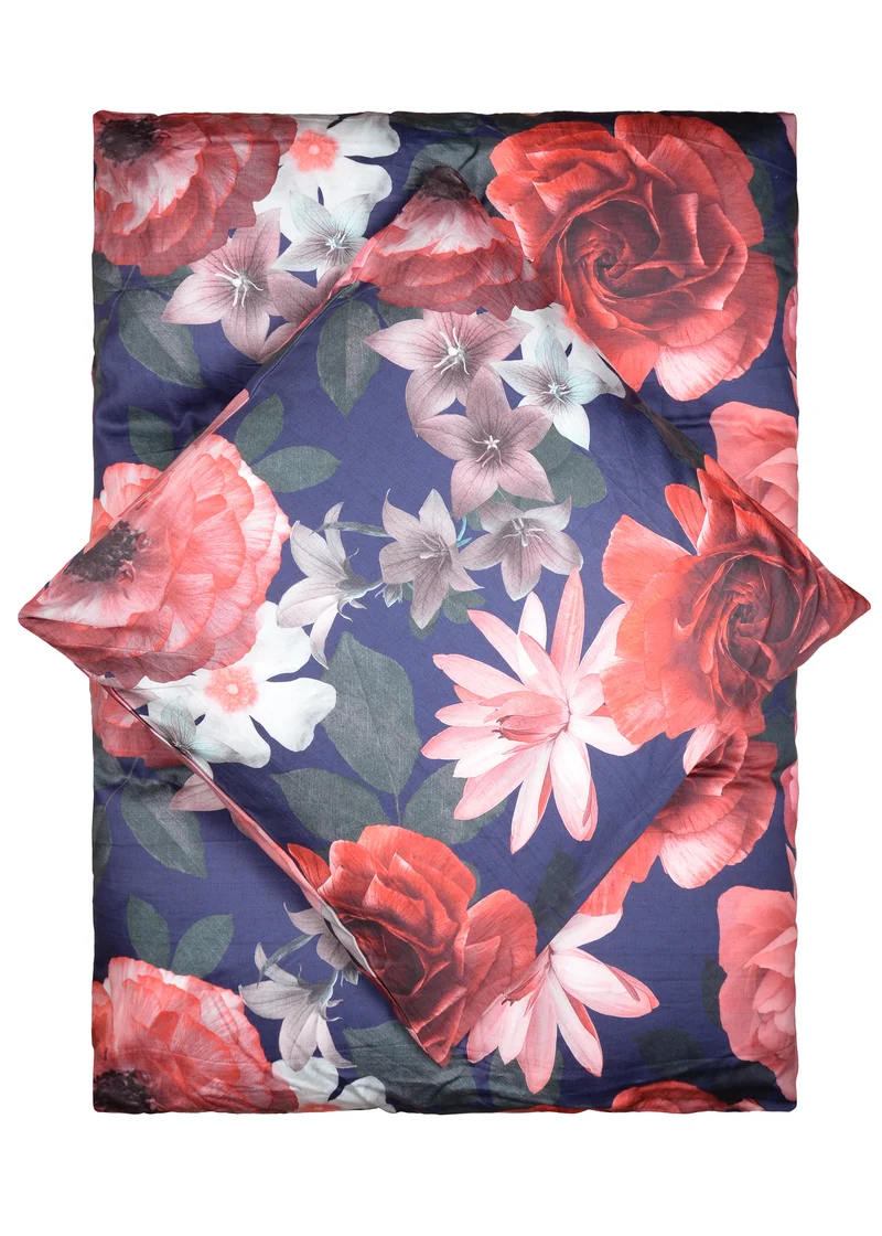 Living Dreams Satin-Bettwäsche Denim Blush