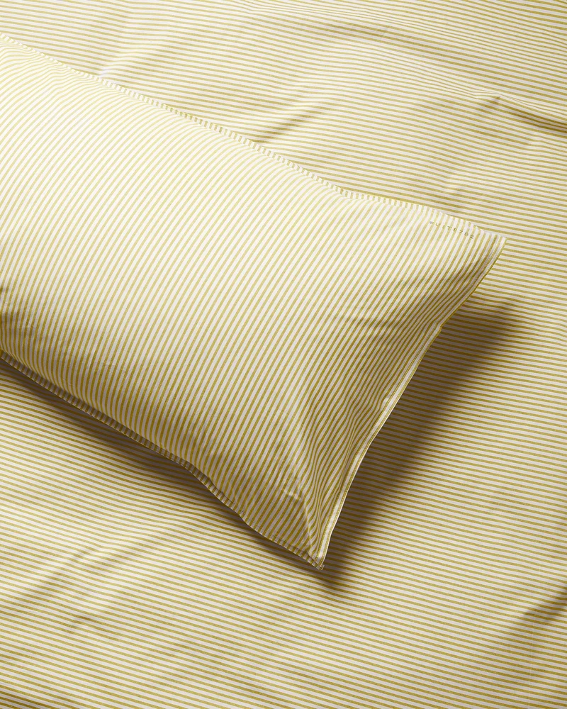 bedMATE Sloop Streep Katoen Lemon Ecru