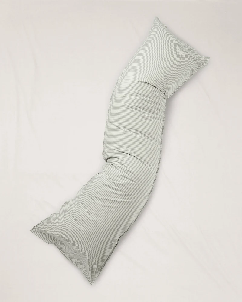 bedMATE Sloop Streep Katoen Olive Ecru
