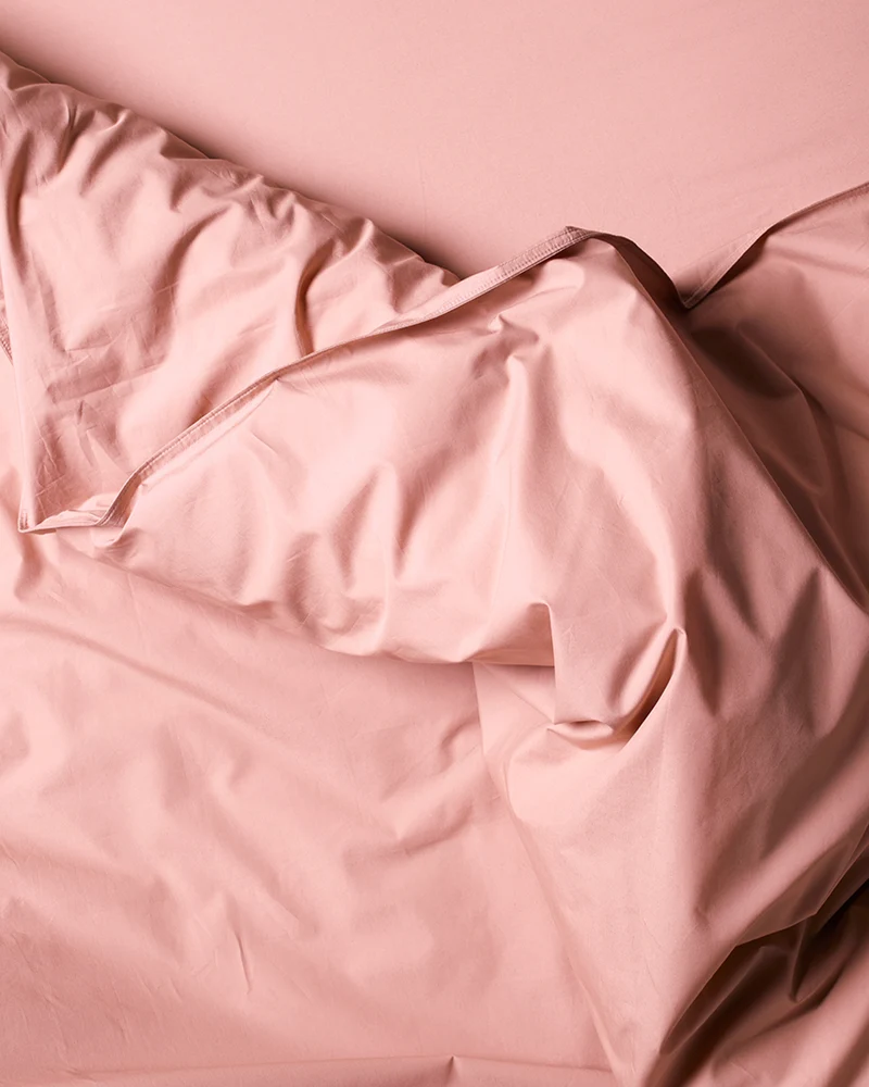 Housse De Couette Set Coton Dusty Rose