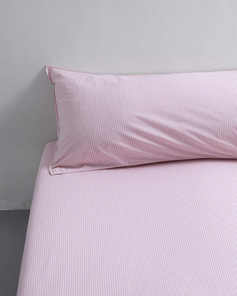bedMATE Sloop Streep Katoen Pink Ecru