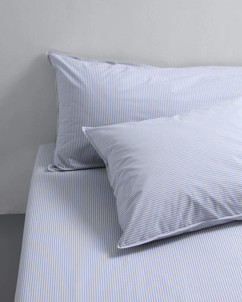bedMATE Sloop Streep Katoen Blue Ecru